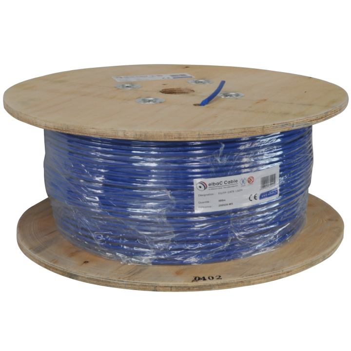F/UTP CAT6 LSZH Bob. bois 500 M