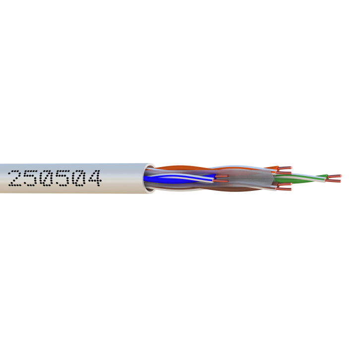 UTP CAT6 RESIDENTIEL 70m LSZH Bob. bois 500 M