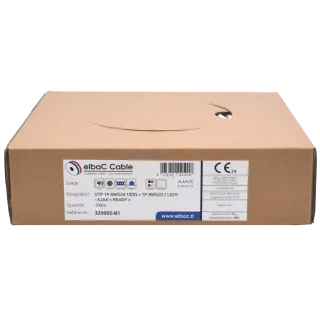 Câble Utp 1P Awg24 100Ω + 1P Awg22 / Lszh - Ajax - Ready- Boîte 100 M