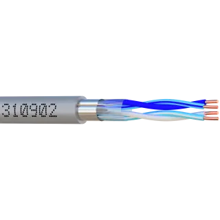 Câble Portier 2 Paire Awg 20 Gri 100M 310902-B1