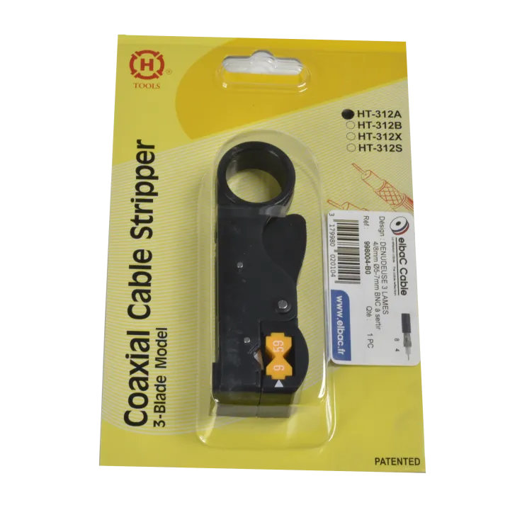 Denudeuse 3 Lames 4/8Mm Ø6-7Mm Boîte 1 Pc