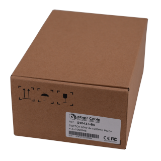 SWITCH 60W- 4×1Gbps/POE+ & 2×1Gbps Boite 1 PC