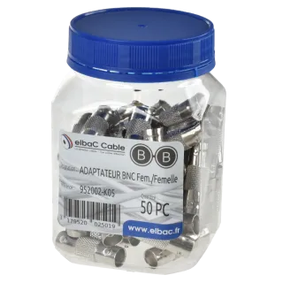 Raccord F Femelle/Femelle 3Ghz Boîte 50 Pc