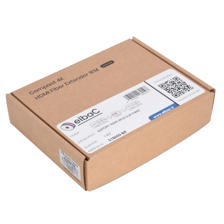 DEPORT HDMI 4K30 SUR FIBRE Boite 1 KIT