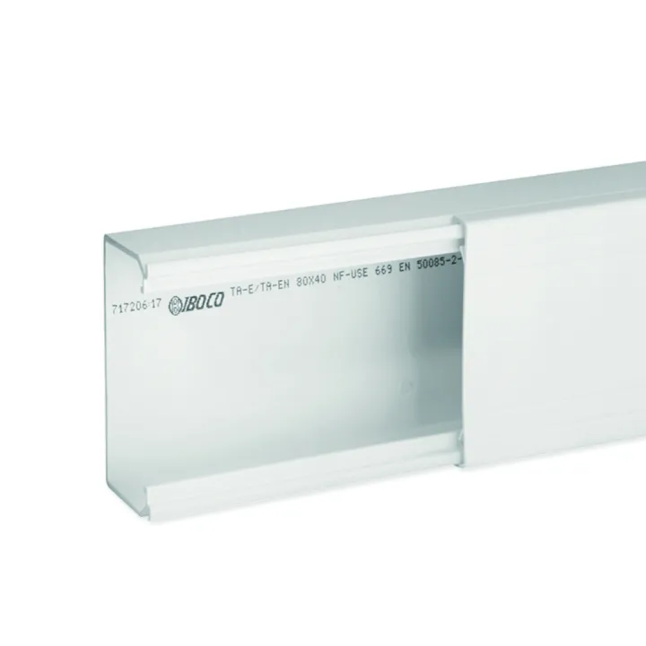 Goulotte De Distribution Non Cloisonnable Ta-E 80X40 1 Compartiment Blanche