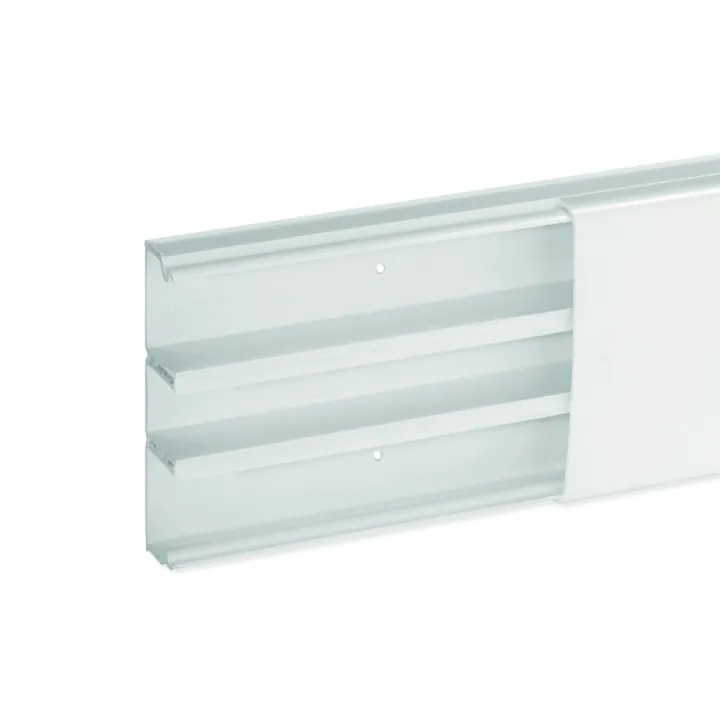 Moulure Optima Tm 80X22 3 Compartiments Blanche