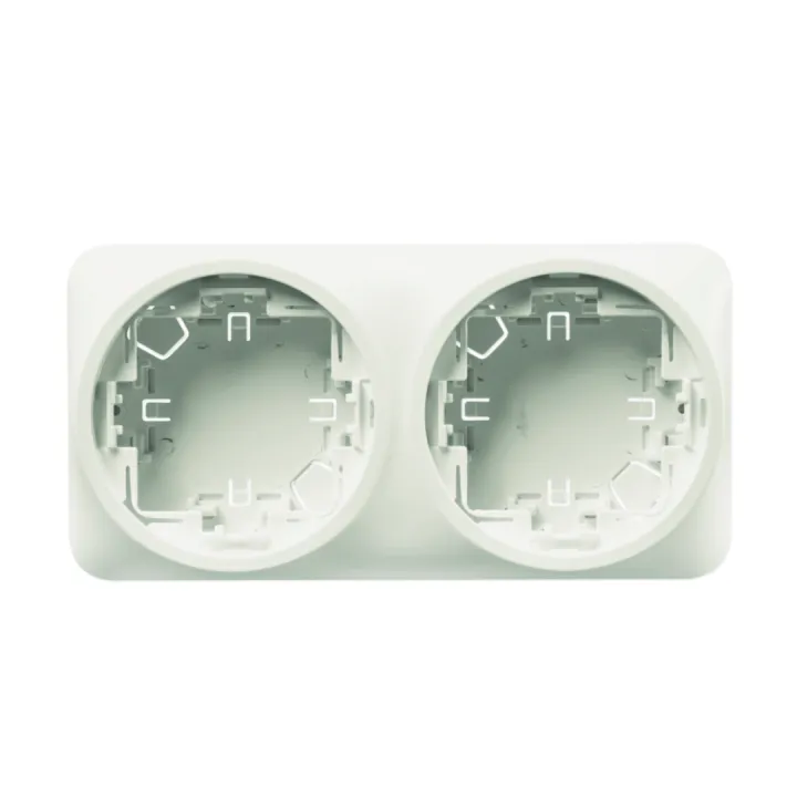 Boîtier Double Pour Appareillages Optimatm Blanc