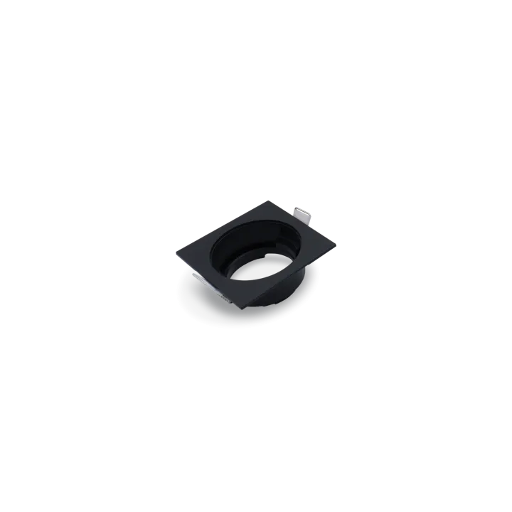 Collerette Carré Noir Pour Plafonnier Downlight Gaspard 7W