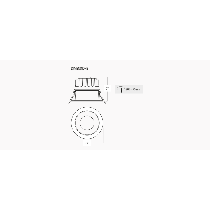 Downlight GASPARD 7W CCT chang