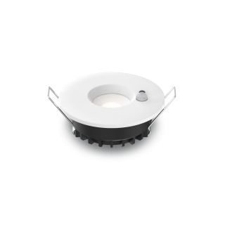 Downlight HORACE, 6W, CCT, encastré. Ø68mm,IP65,blanc,sensor PIR