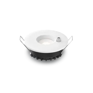 Plafonnier Downlight Horace, 6W, Cct, Encastré Ø68Mm,Ip65,Blanc,Sensor Pir