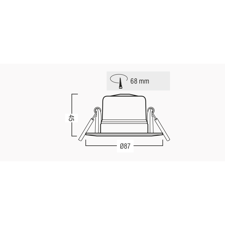 Downlight LUMA 5.5W 3 IP44 CCT