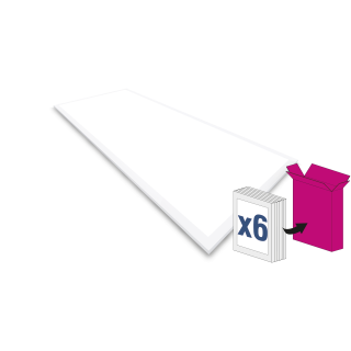Série PRO 300x1200, 36W, UGR19, 3000K,sans driver, x6 uniquement