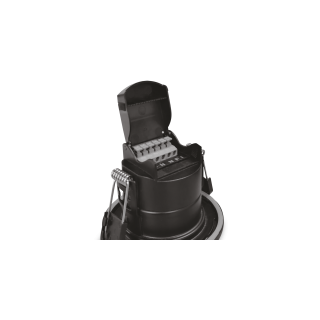Downlight HECTOR, IP65,CCT changing,encastr. Ø68mm,finition noir