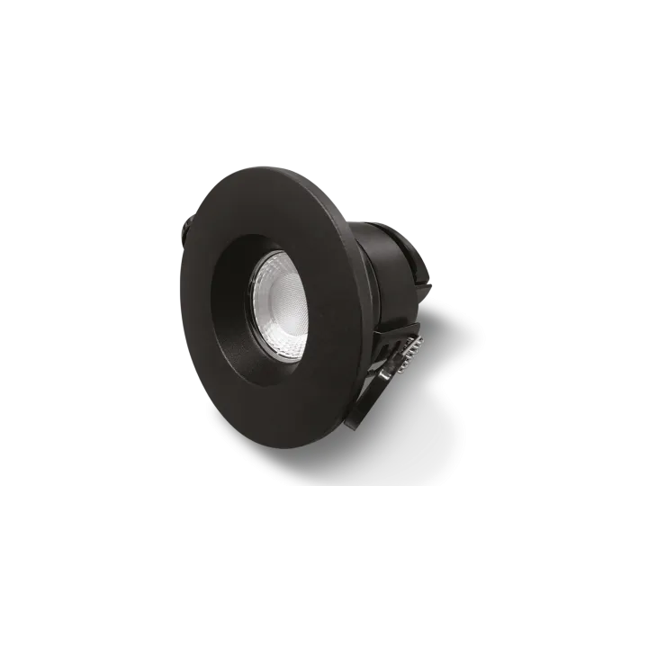 Plafonnier Downlight Hector, Ip65,Cct Changing,Encastr Ø68Mm,Finition Noir