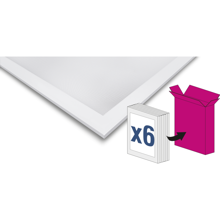 Série Pro 60X60, 36W.Ugr16, 4000K, Sans Driver, X6 Uniquement