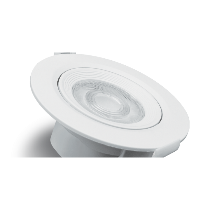 Spot HARMONY CCT,7 watts,dim.Triac,encas.Ø70mm,blanc dynamique(D
