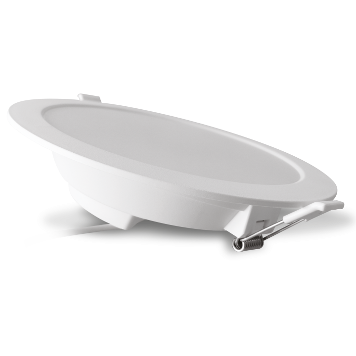 Downlight ALL IN,12 watts,CCT° changi,IP20,encast.Ø150mm,fini(D)