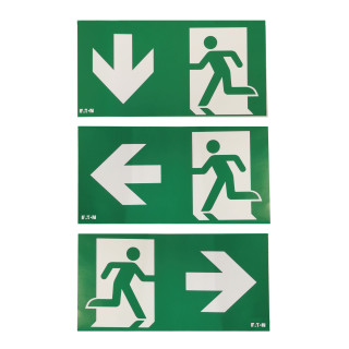 Set de 3 Pictogrammes autocollants flèches Gauche, Droite,Bas(*)