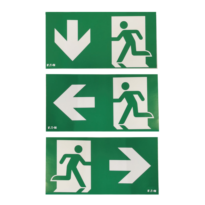 Set de 3 Pictogrammes autocollants flèches Gauche, Droite,Bas(*)