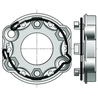 Support Universel Zamac Pour Moteur De Volet Roulant