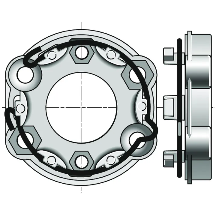 Support Universel Zamac Pour Moteur De Volet Roulant