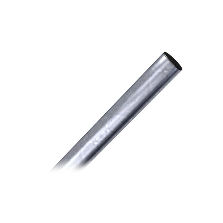 Mât droit G 3m-D40mm-1.25mm galvanisé à  chaud