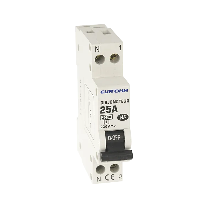 Disjoncteur 1P+N 25A Nf, Cx Vi Haut/Ba 3 Ka D