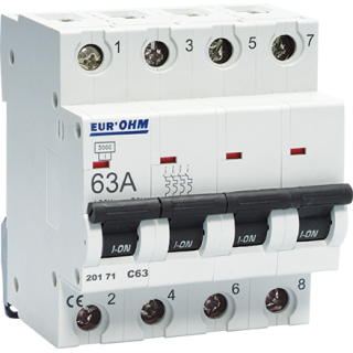 Disj. 4P 63A courbe C  4,5kA