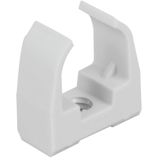 Clips tube d.25 gris