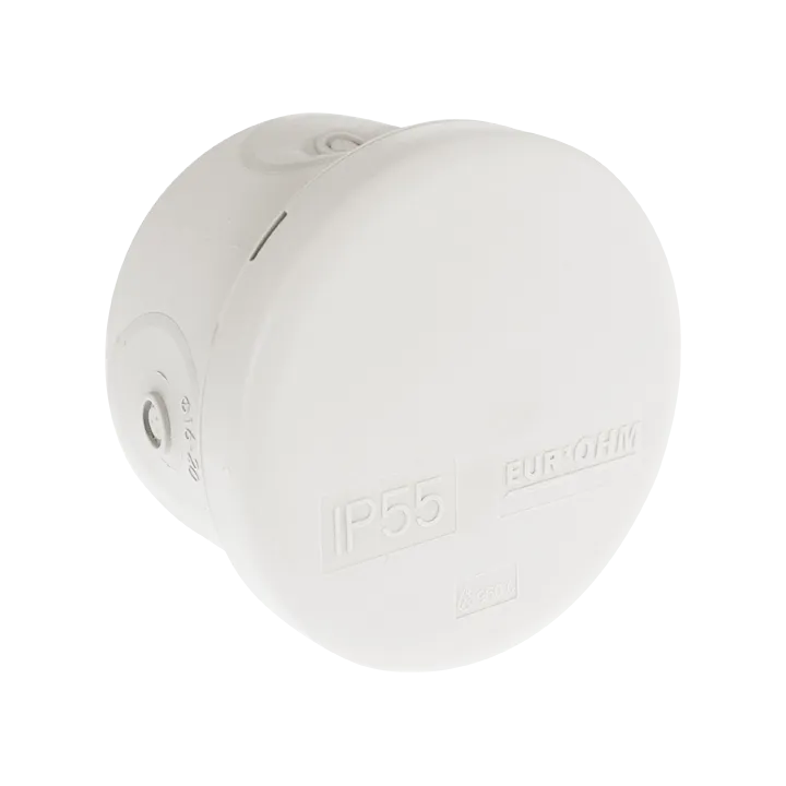 Boîtier Étanche Ronde Ip55 650° Diam 160X40Mm 4 Passe-Fil D