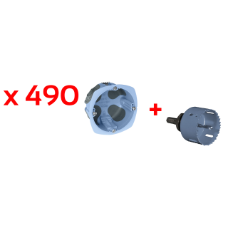 Pack De 490 Boites Air'Metic Diam 67/68 P40Mm + Scie Cloche