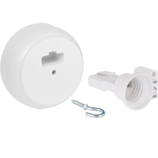 Bte ctre DCL saillie + piton + douilles E27 (D)