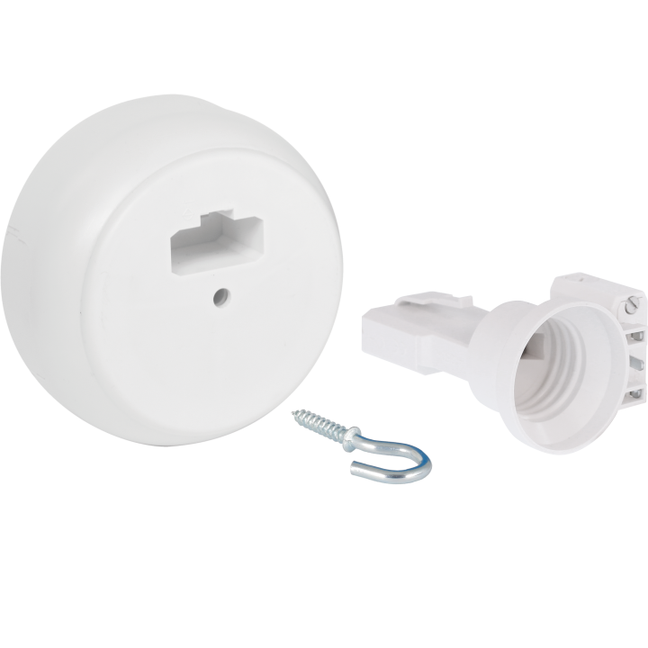 Bte ctre DCL saillie + piton + douilles E27 (D)