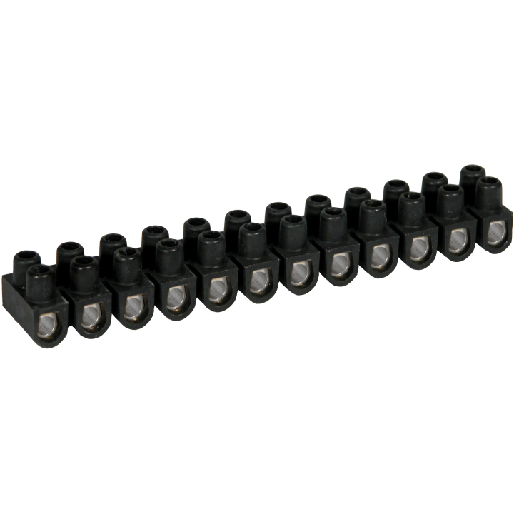 Barrettes acier noire 6mm2 (D)