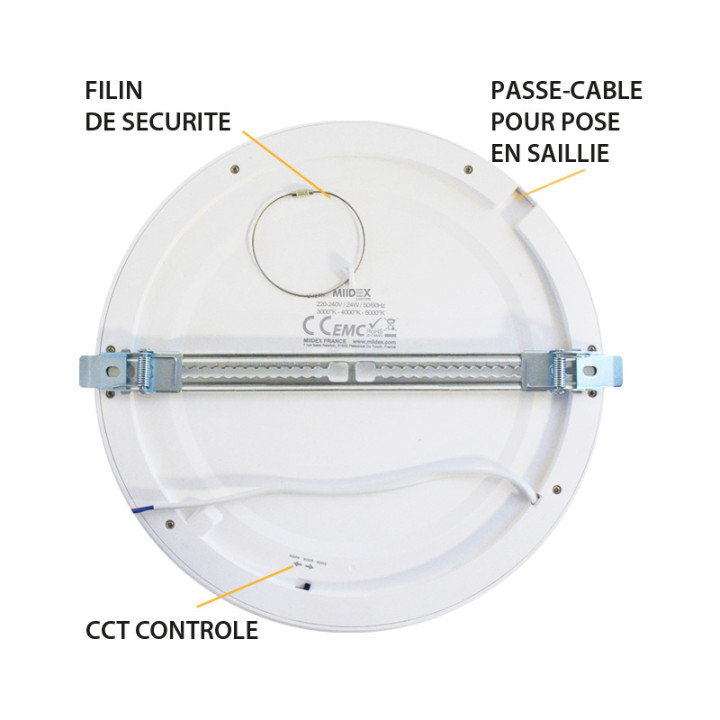 PLAF D298 24W CCT BLC PC ENC