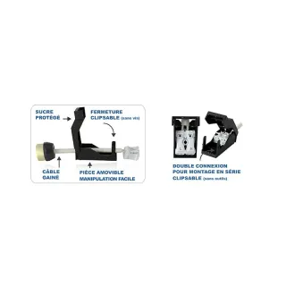 Douille Ceramique Gu-10 Automatique Cl2 + Câble Pack De 25