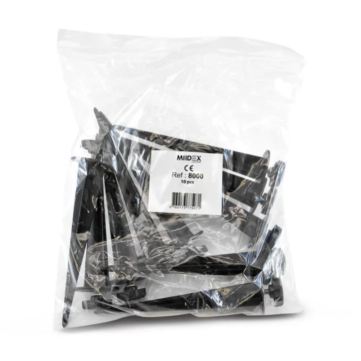 Lumos Access Projecteur Piquet De Fixation Alu Noir Pack De 10