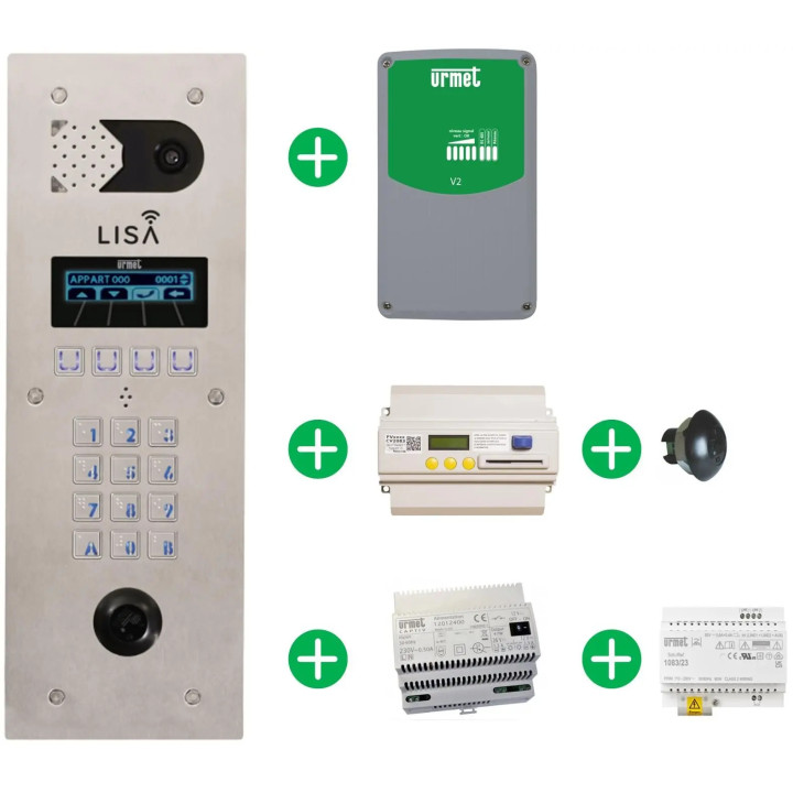 Pack Lisa : Platine 2 Lignes, Modem, IPCVP4083, T25VK2 (Alims Incluses)