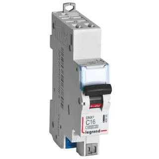 Disjoncteur Dnx³ 4500 - Auto/Auto - U+N 230V~ 10A - 4,5Ka - Courbe C - 1 Module