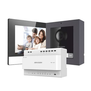 DS-KIS702EY-KIT 2Fils ,2MP,146°,IR,I/O