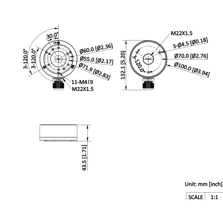 Ds-1280Zj-X Boîte De Jonction Étanche