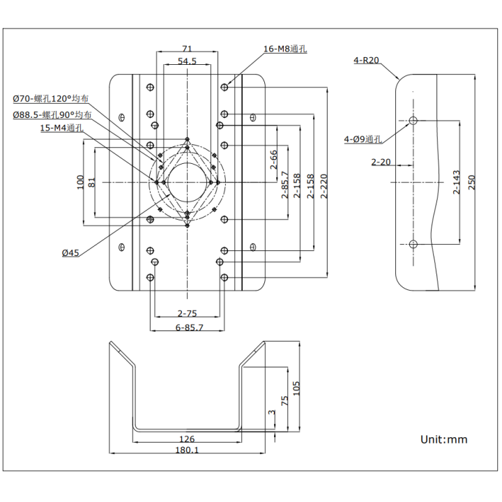 DS-1276ZJ-SUS Support angle