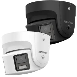 Ds-2Cd2387G2P-Lsu/Sl(4Mm) Caméra Colorvu Turret 180°, 8Mp, 130Db, Ip67