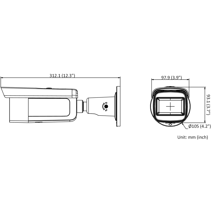 Ds-2Cd2643G2-Izs(2.8-12Mm) Caméra Bullet Ip Varicocale 4Mp Acusense, Ir 60M