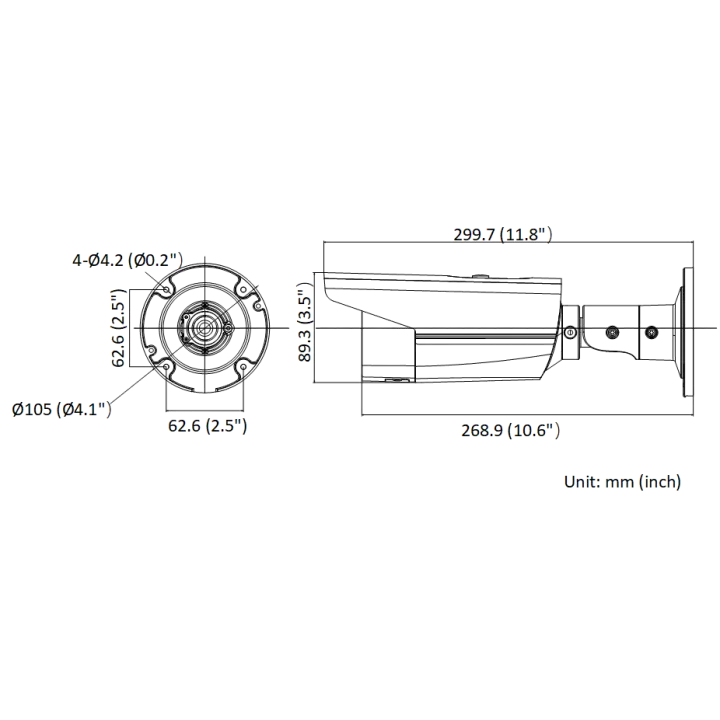 Ds-2Cd2T43G2-2I(2.8Mm) Caméra Bullet Ip Fixe 4Mp Acusense, Ir 60M