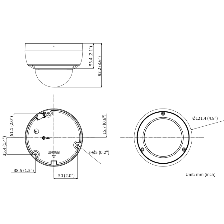DS-2CD2146G2-I(2.8mm)(C)(O-STD)Dome fixe,AcuS,4MP,IP67/IK10,DKT*