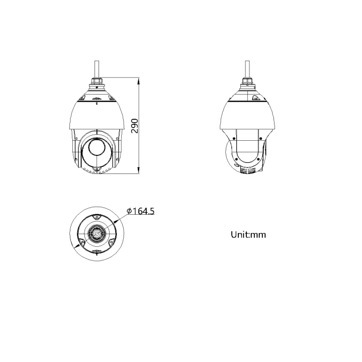 Ds-2De4425Iw-Det5 Caméra Acusense, 4Mp25, 120Db, Ir100M, I/O 1/1, Ip66