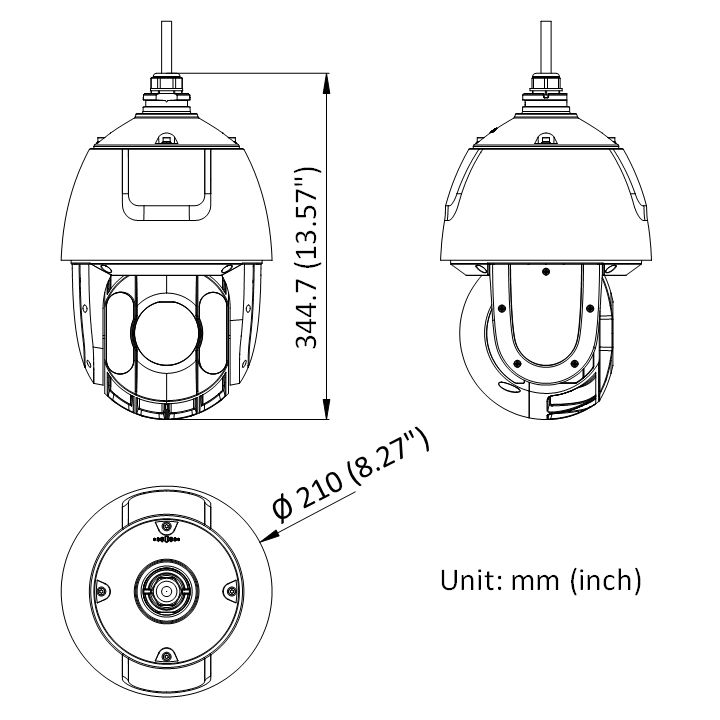 Ds-2De5425Iw-Aet54Mp,25Xzoom, 120Db, Ir150M,