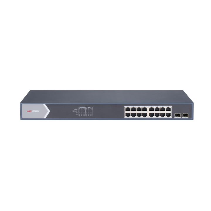 DS-3E1518P-SI, L2 Smart Managed,16Gigabit PoE ports,2Gigabit LAN